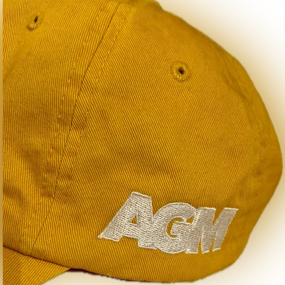 FAHRENHEIT HEADWEAR AGM monogram golden yellow ball cap hat - Picture 5 of 16